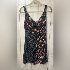 BeBop Pink Asymmetrical Sundress Sleeveless V-Neck size medium